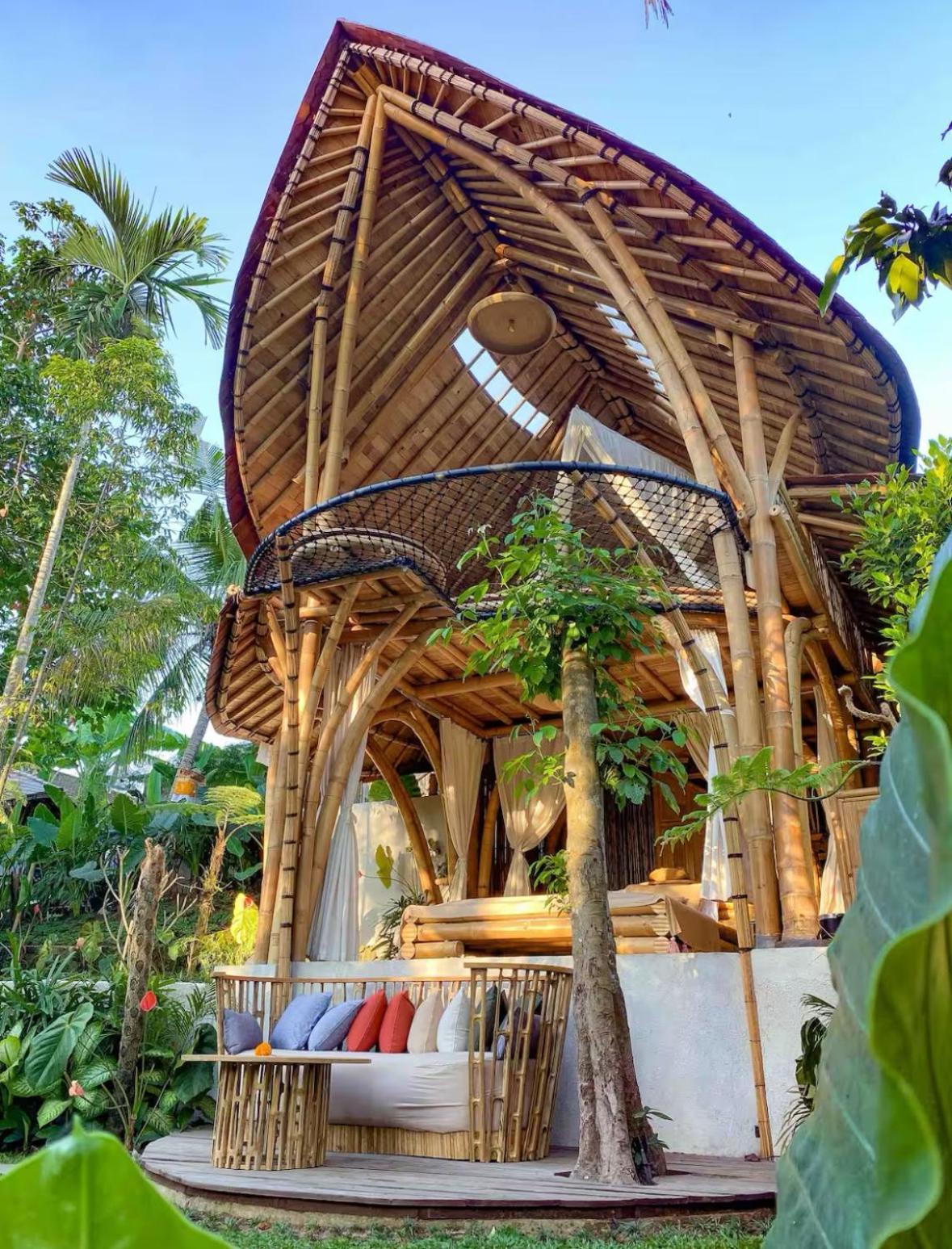 Вілла Wahem Eco Bamboo - Magical Bamboo House Убуд Екстер'єр фото