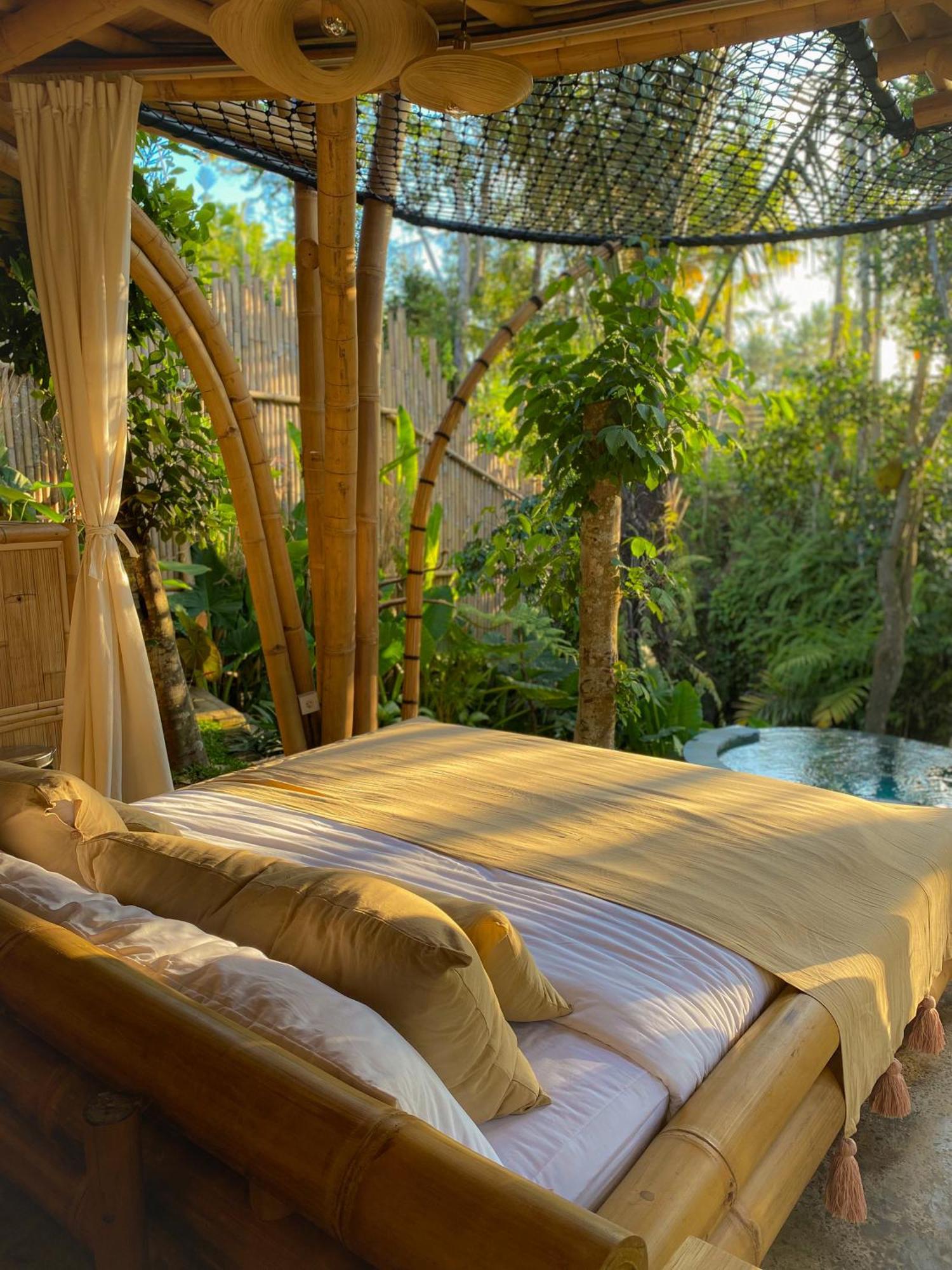 Вілла Wahem Eco Bamboo - Magical Bamboo House Убуд Екстер'єр фото