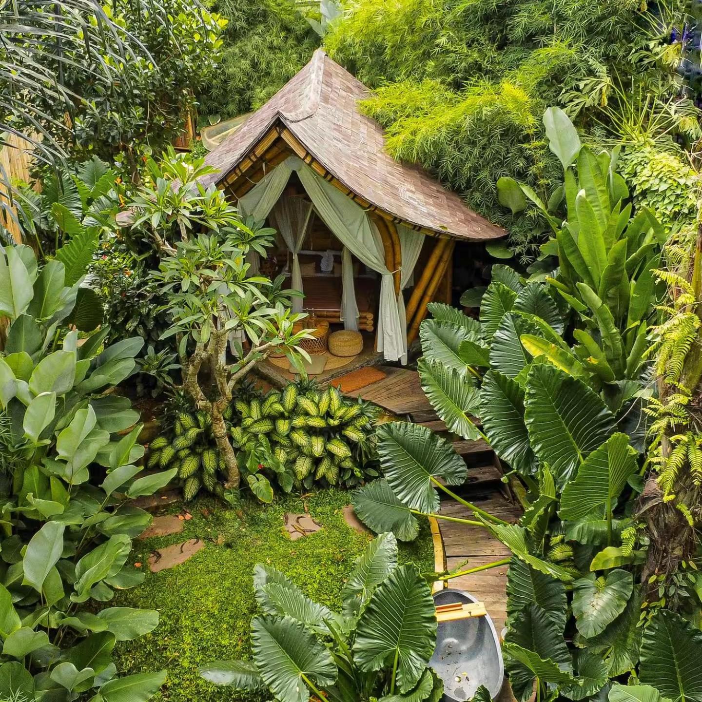 Вілла Wahem Eco Bamboo - Magical Bamboo House Убуд Екстер'єр фото