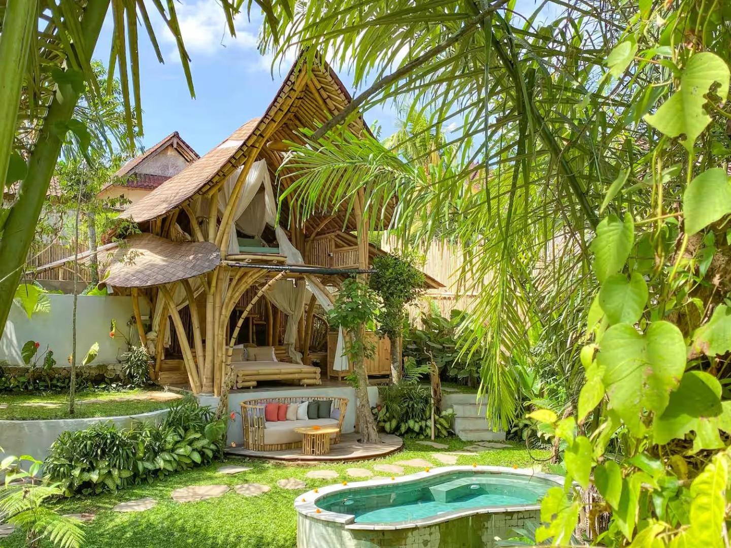 Вілла Wahem Eco Bamboo - Magical Bamboo House Убуд Екстер'єр фото