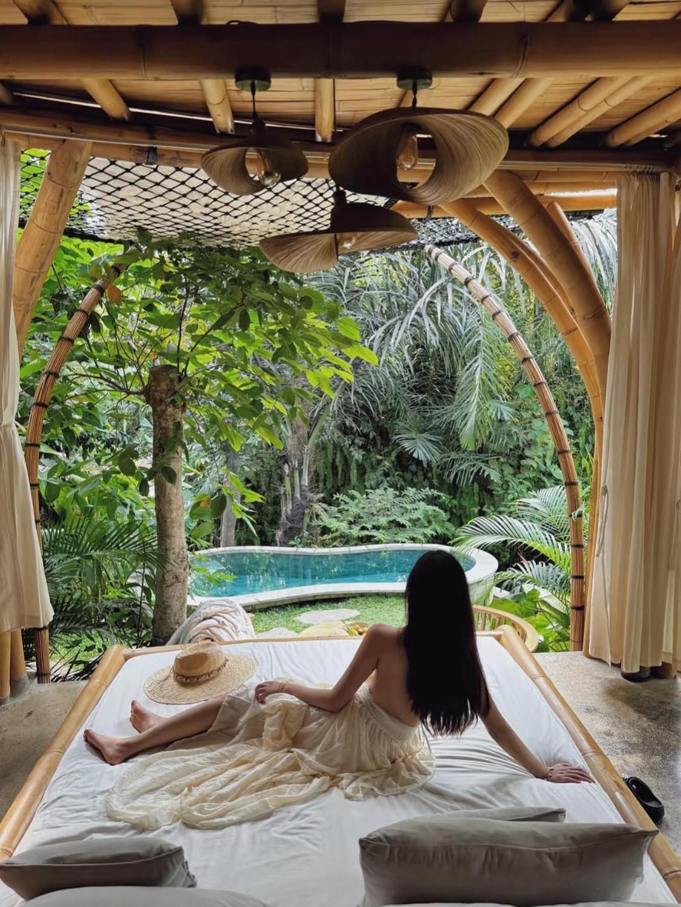 Вілла Wahem Eco Bamboo - Magical Bamboo House Убуд Екстер'єр фото